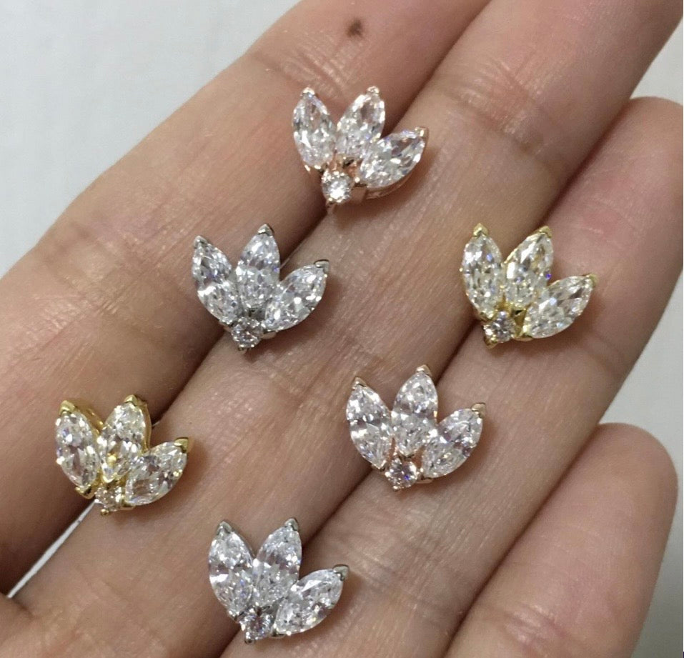 Earring Lotus Design Stud