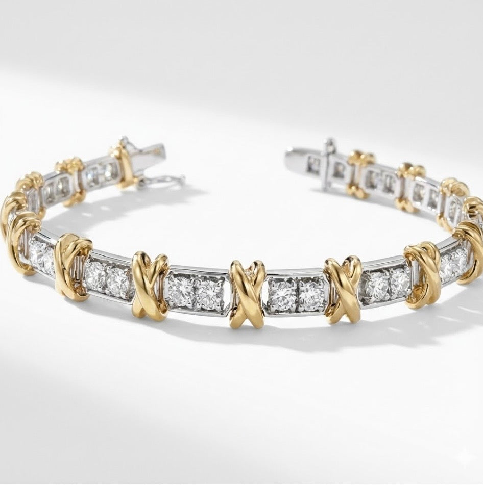 Tennis Bracelet Hugs and Kisses