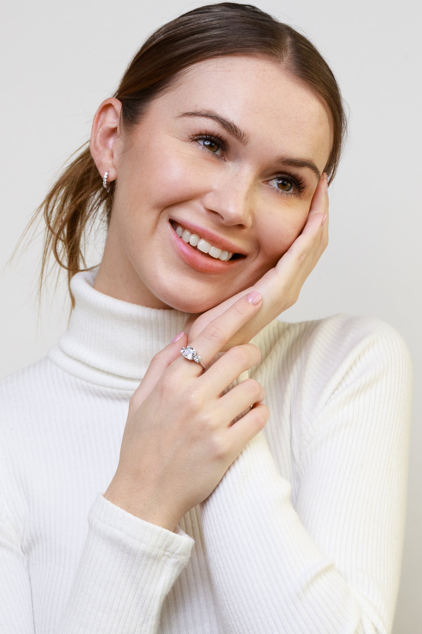 Huggie Hoop Round Earring