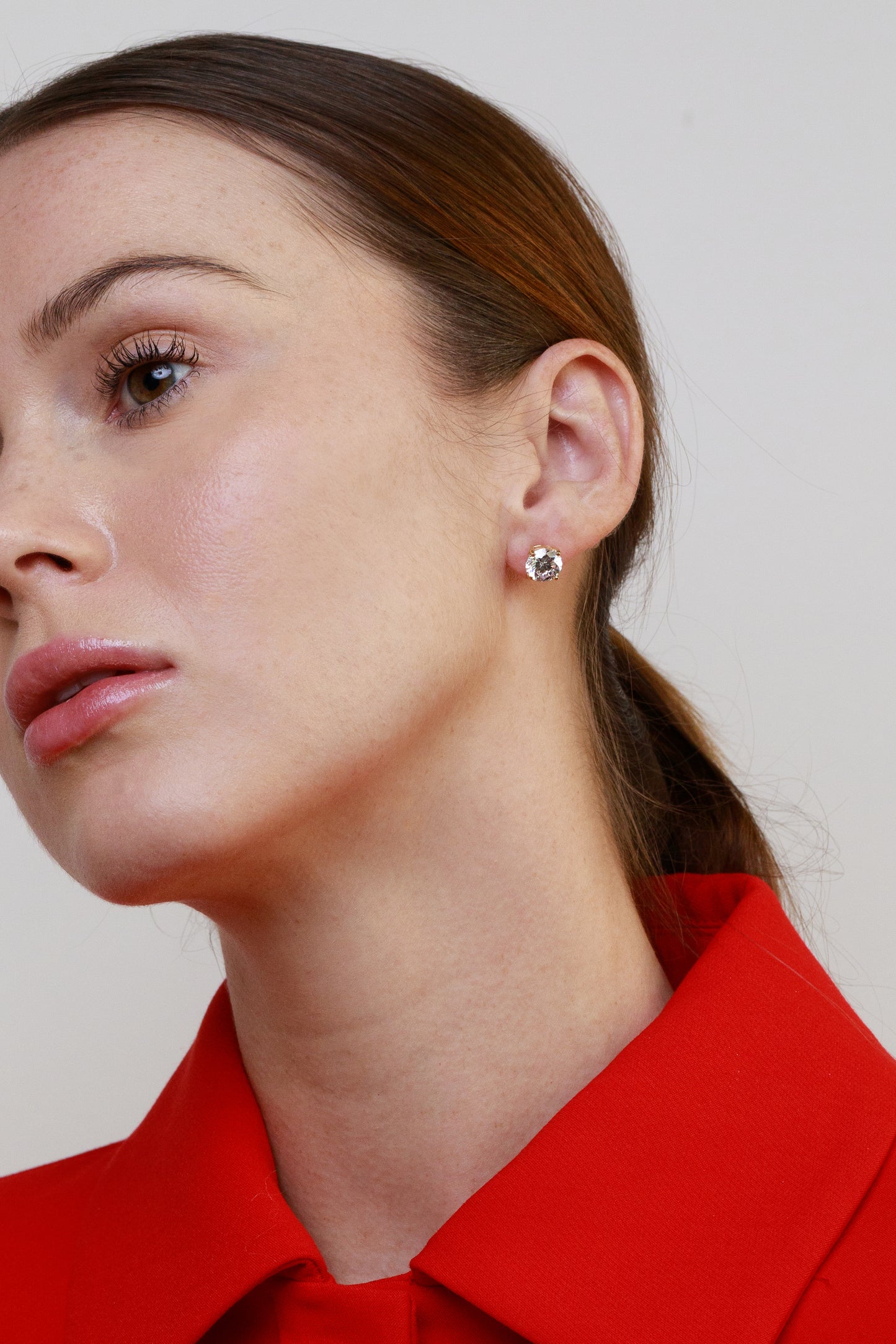 3ct Brilliant Prong Set Earring