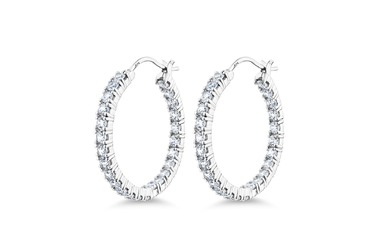Double Sided Large Hoop Earrings