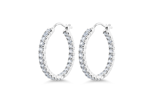 Double Sided Large Hoop Earrings