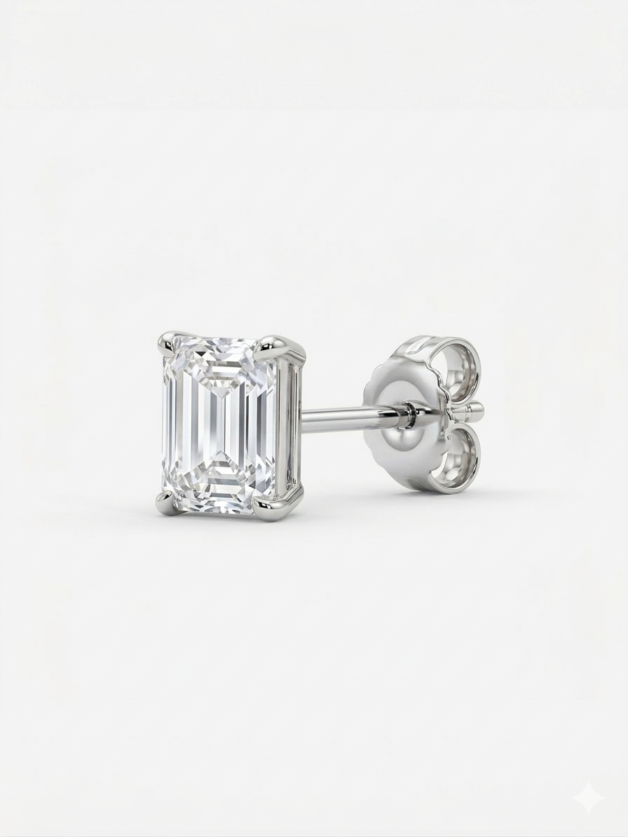 Emerald Cut Earrings