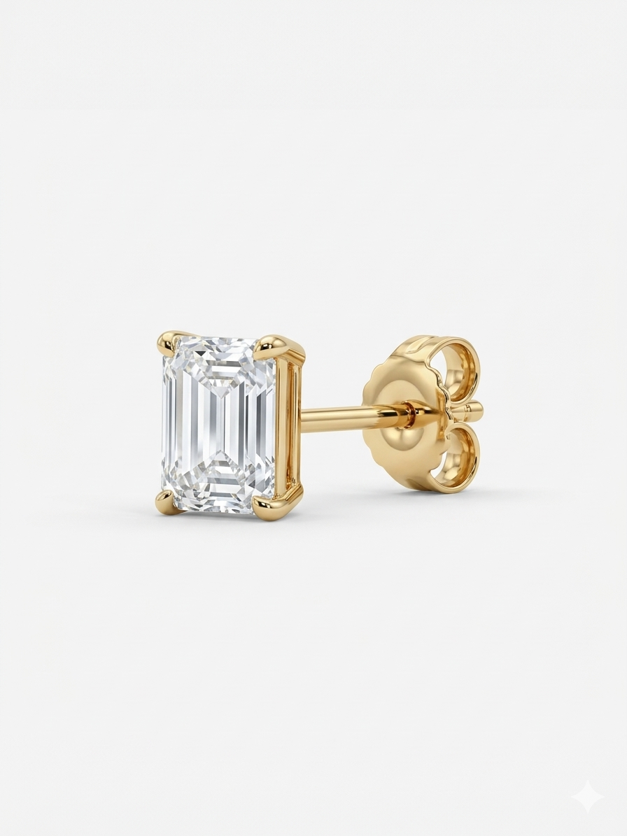 Emerald Cut Earrings