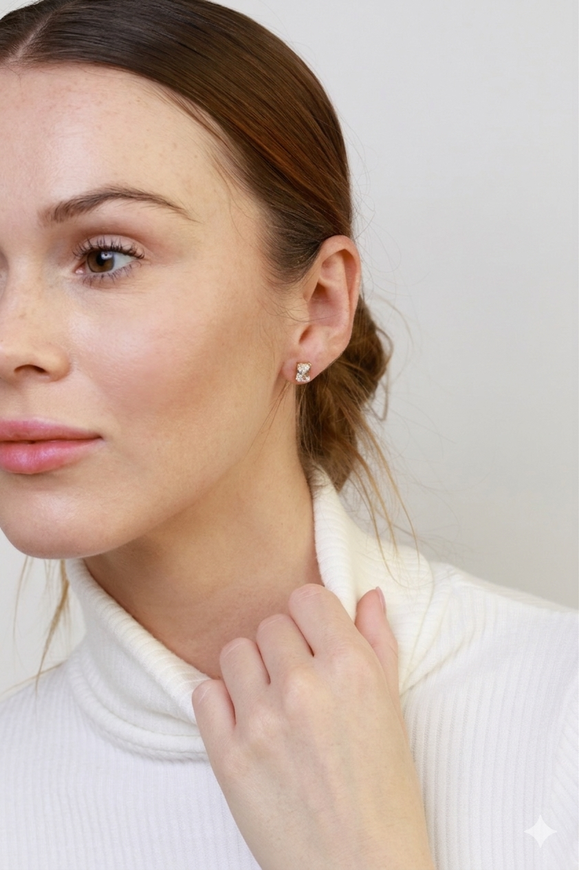 Emerald Cut Earrings