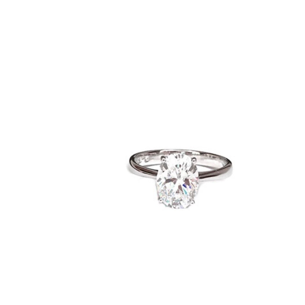 Classic Oval Solitaire Ring
