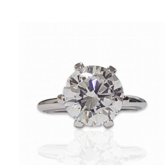 Timeless Six prong Solitaire Ring