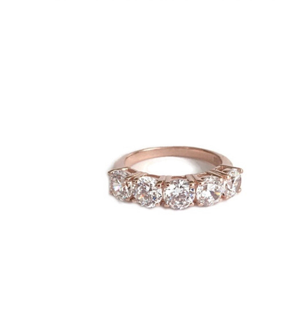 Symbolising Love Five Stone Ring