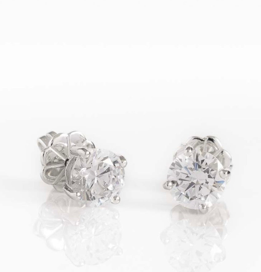 1.5ct Brilliant Solitaire Stud Earrings