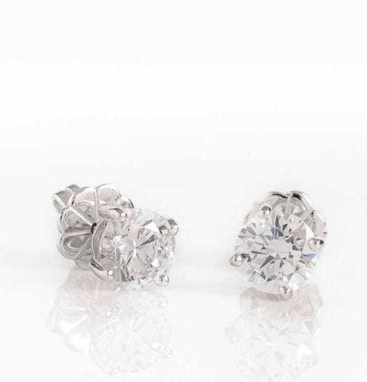 1.5ct Brilliant Solitaire Stud Earrings