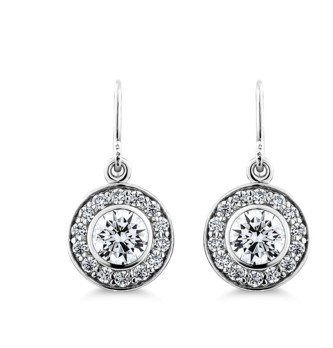 1.5ct Brilliant Cut Antique Drop Earrings