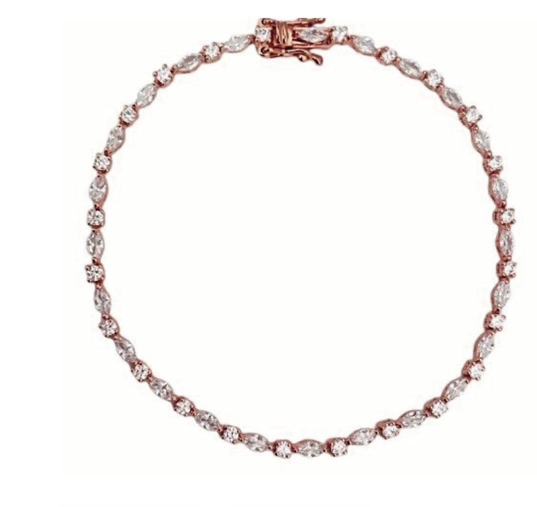 Tennis Bracelet Marquise And Round