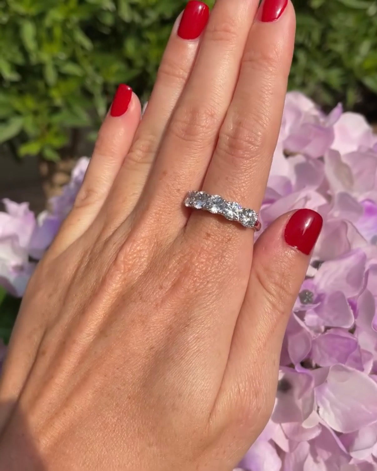 Symbolising Love Five Stone Ring