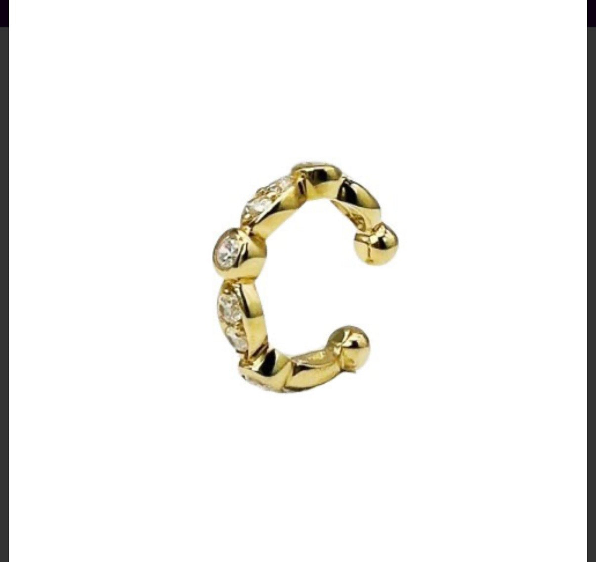 Helix Diamond Jazz Cuff Earring