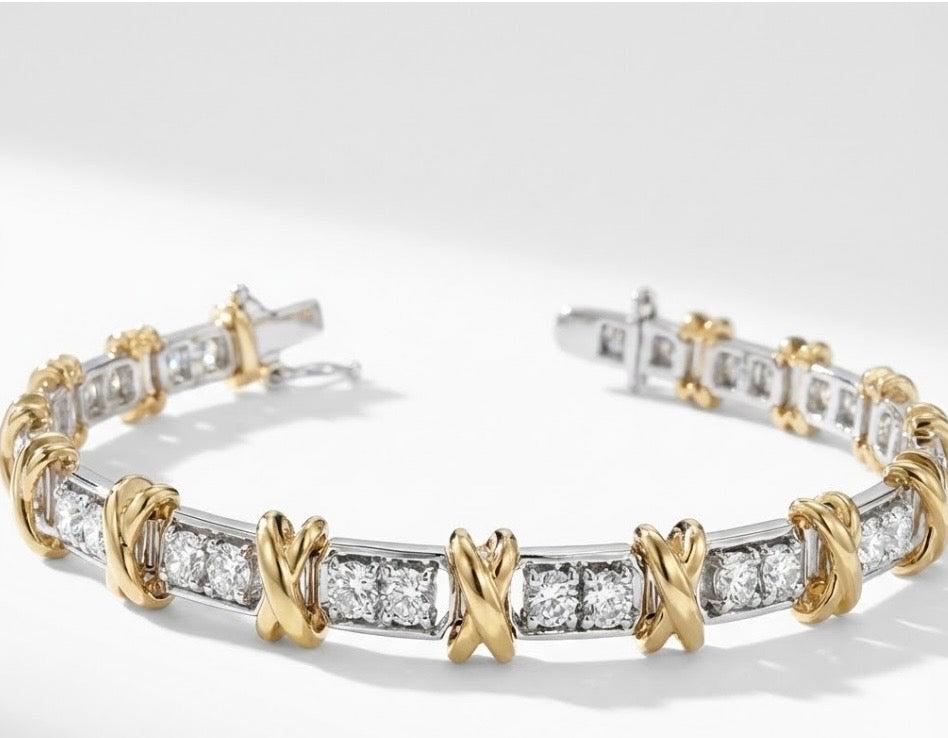 Tennis Bracelet Hugs and Kisses