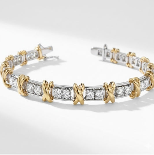 Tennis Bracelet Hugs and Kisses