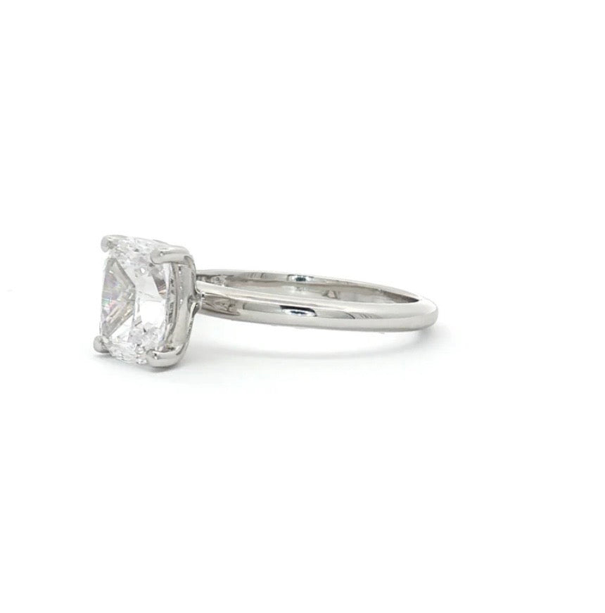 Solitaire Ring Elongated Cushion Cut