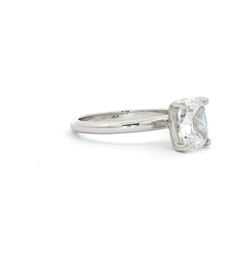 Solitaire Ring Elongated Cushion Cut