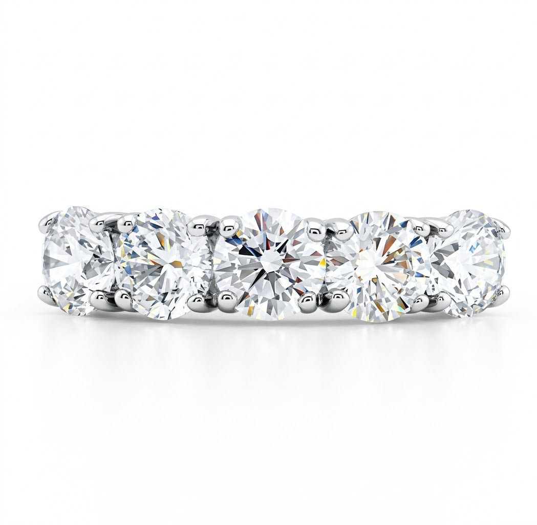 Symbolising Love Five Stone Ring