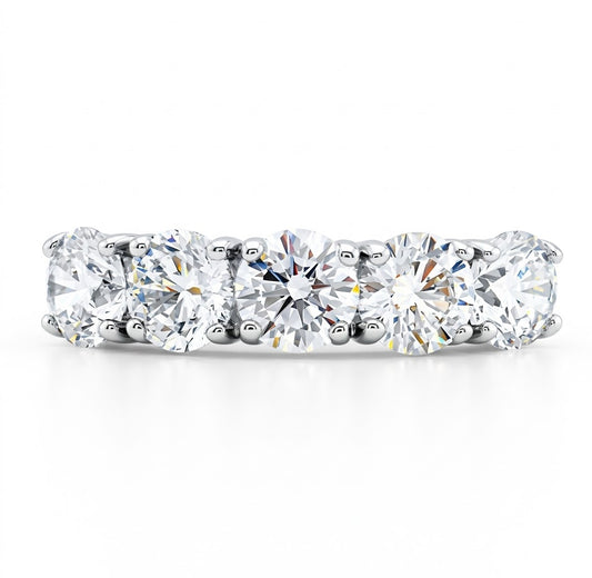 Symbolising Love Five Stone Ring