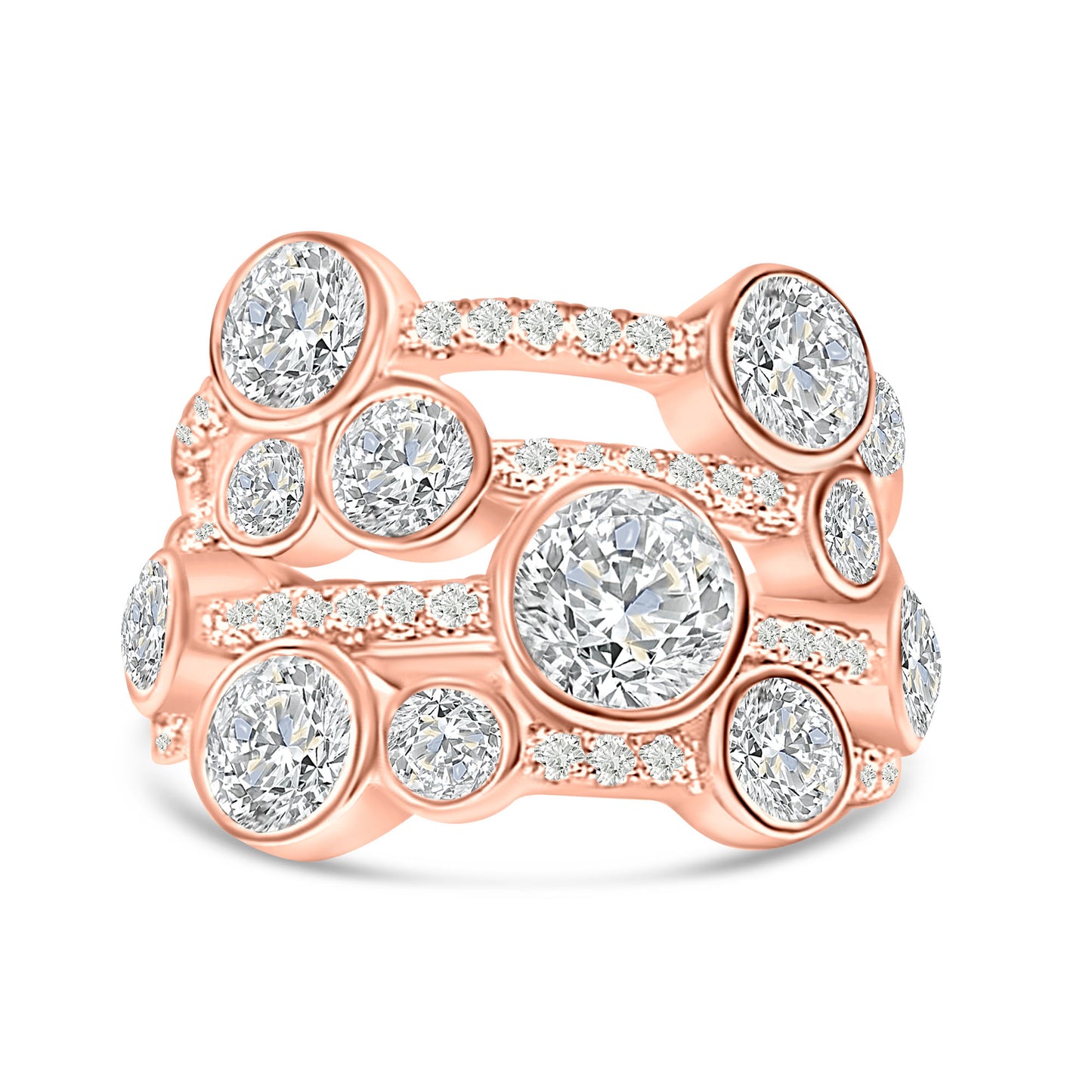 Cascade Pave Ring
