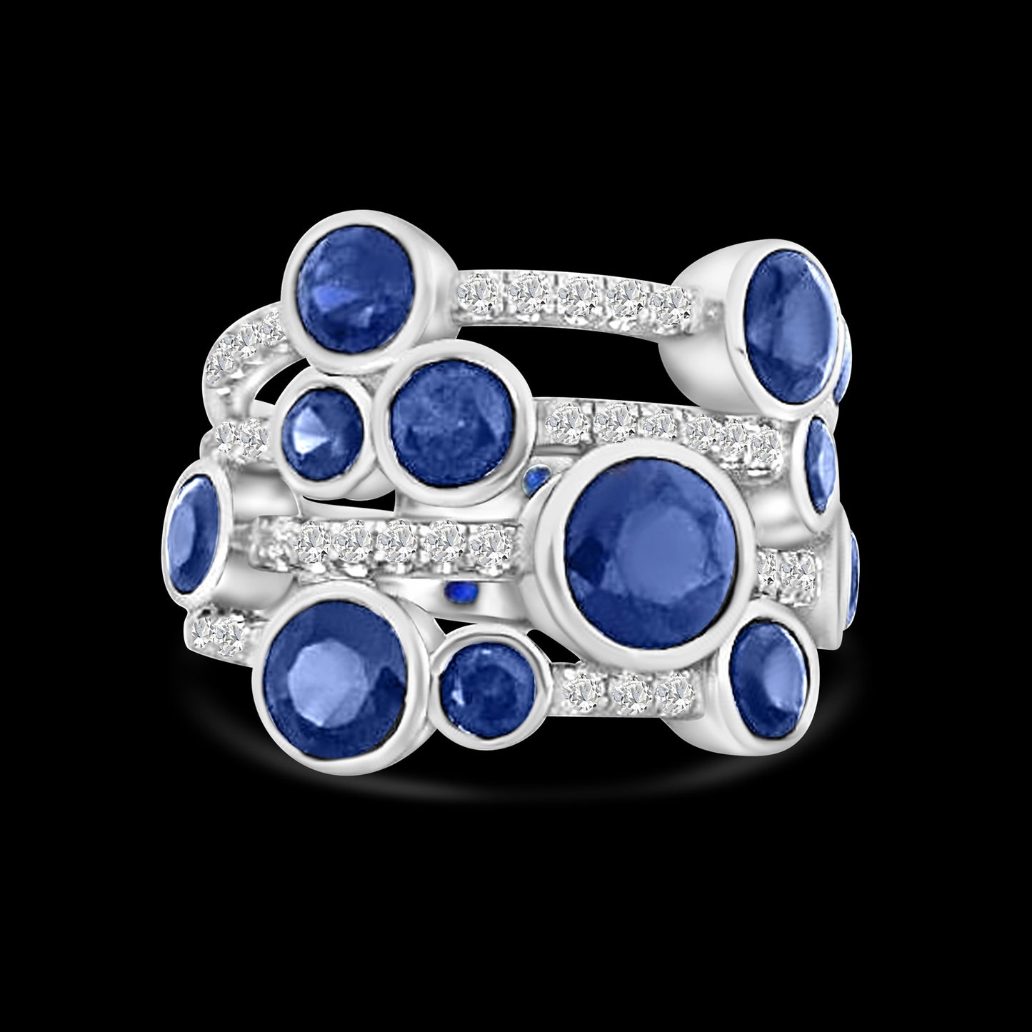 Cascade Pave Ring