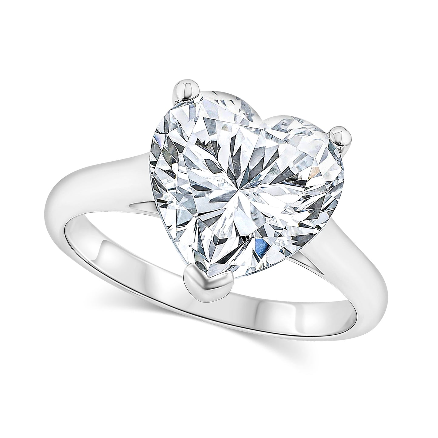 Heart Solitaire Ring