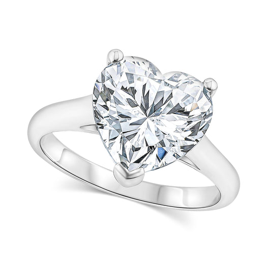Heart Solitaire Ring