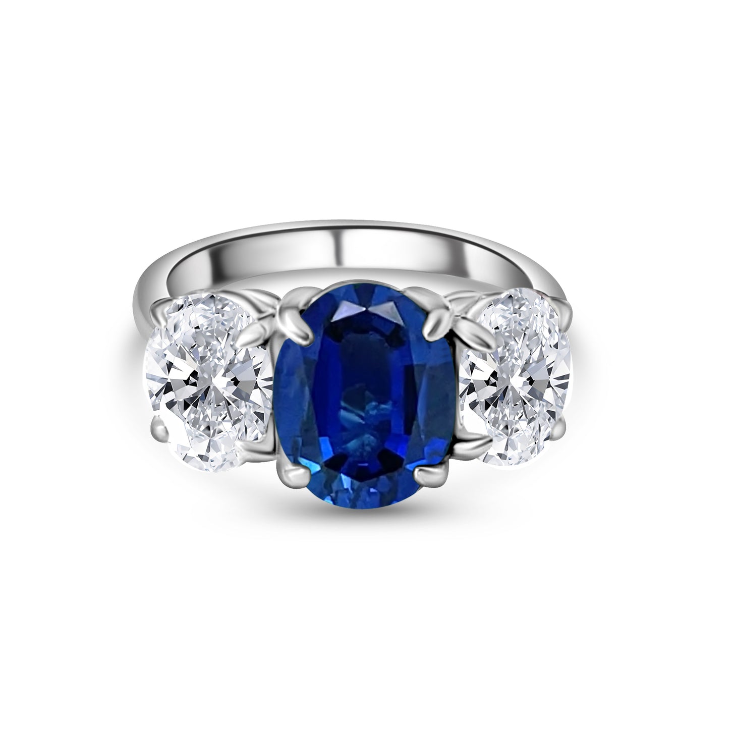 Oval Cut Three Stone Ring