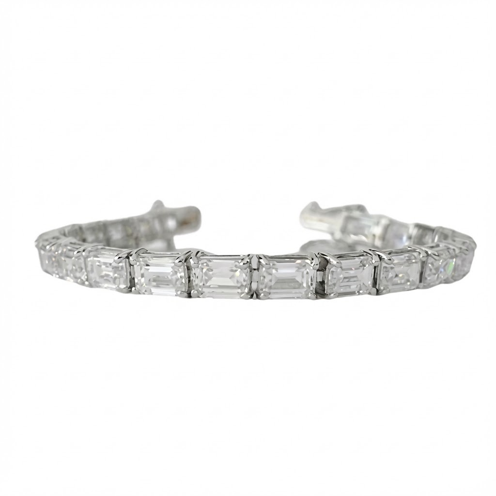 Emerald Cut Tennis Bracelet